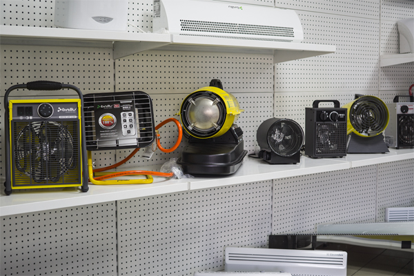 Тепловые пушки в магазине Тепловые пушки в магазине